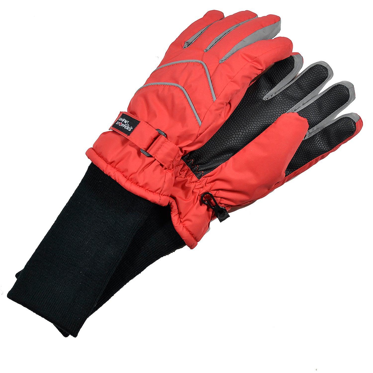 Gloves Snow Stoppers Size Large Red NWT