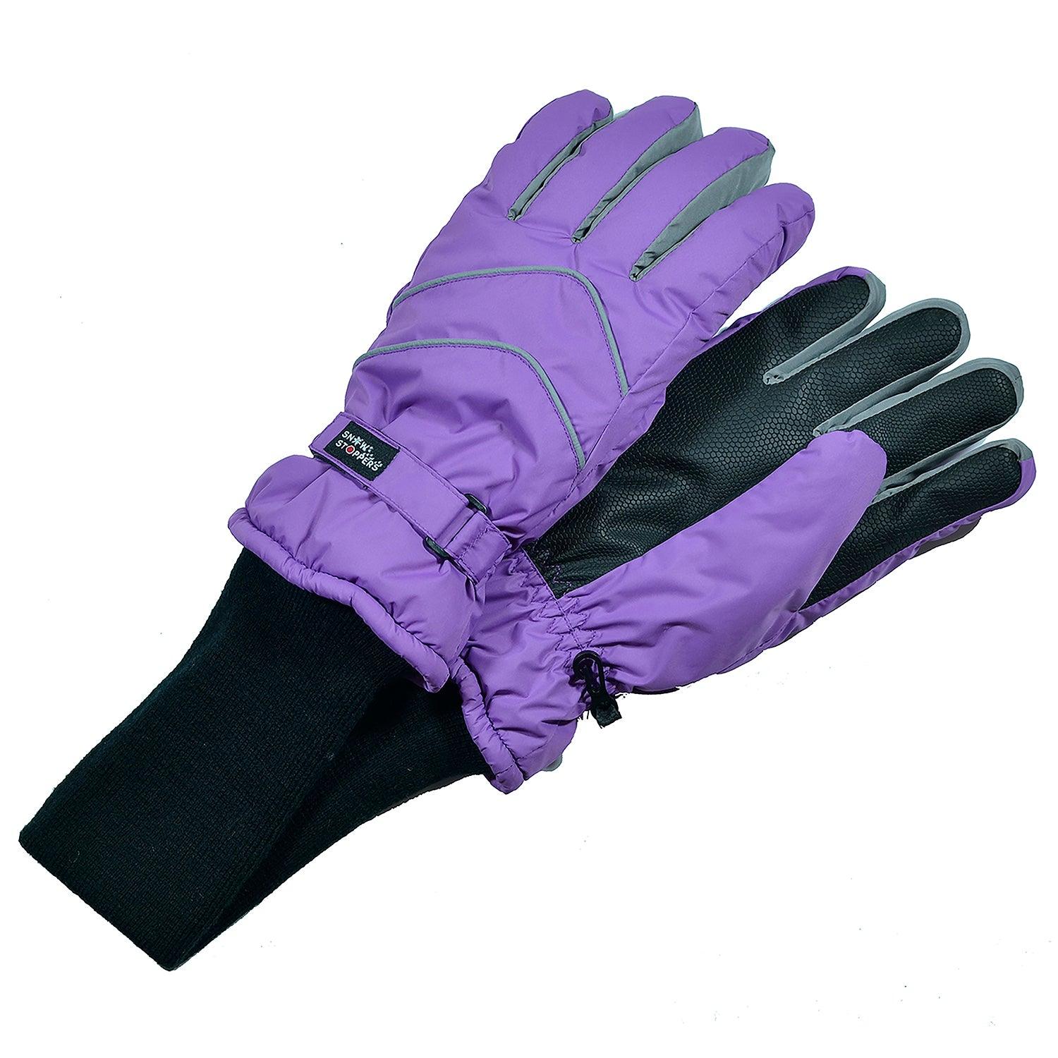 Gloves Snow Stoppers Size Large Purple NWT