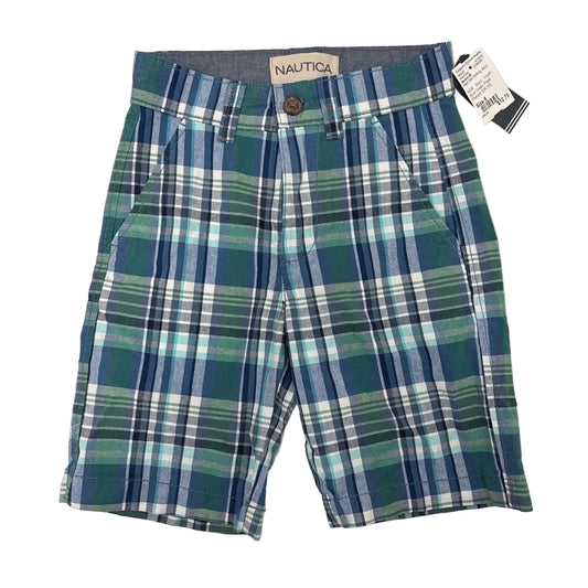 Nautica (B) Plaid Youth Size 8 Short Chino