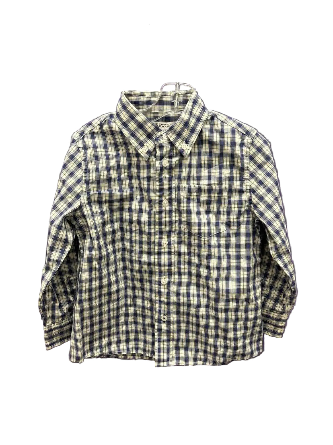 Crewcuts (B) Blue Cream Toddler Size 4 ButtondownLS