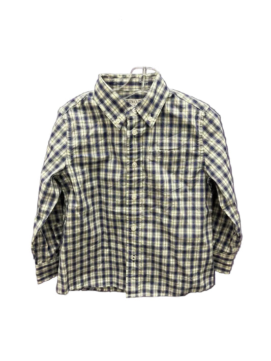 Crewcuts (B) Blue Cream Toddler Size 4 ButtondownLS
