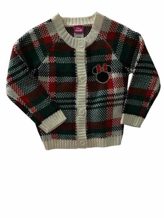 Disney Jr (D) Red Green Toddler Size 4 SweaterLight