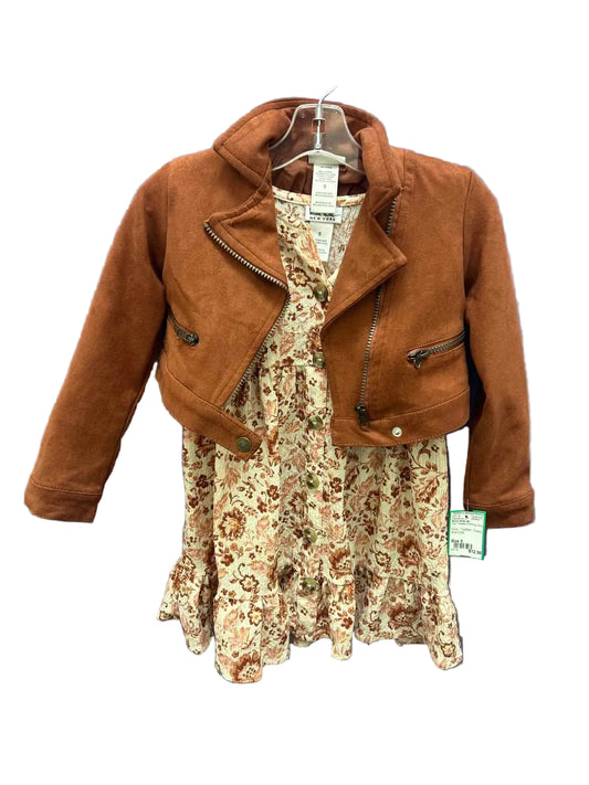 Nicole Miller (A) Tan Toddler Size 5 CasualDress