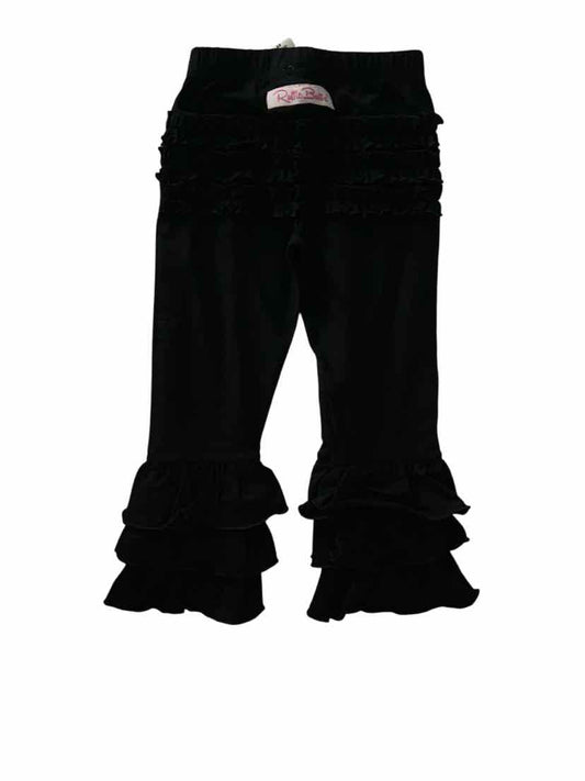 Ruffle Butts and Rugg (B) Black Toddler Size 3T BasicLeggings