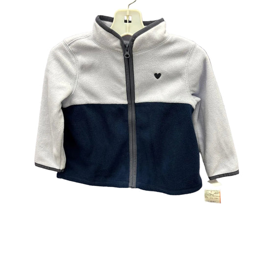 OshKosh BGosh Blue Purple Infant Size 18 MO Jacket Fleece