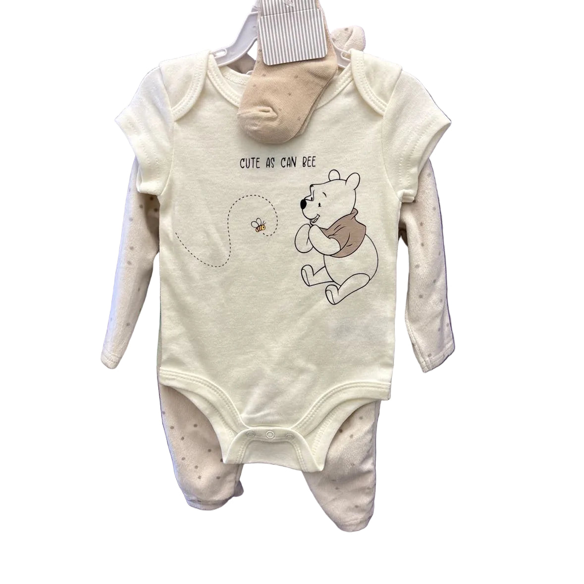 Disney Babies (C) Beige Infant Size 3-6 MO 3PC Casual