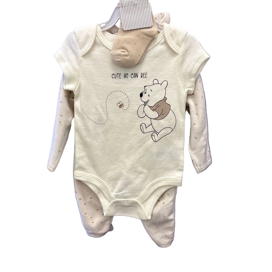Disney Babies (C) Beige Infant Size 3-6 MO 3PC Casual