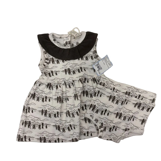 Kate Quinn (B) White Green Infant Size 0-3 MO Casual Dress
