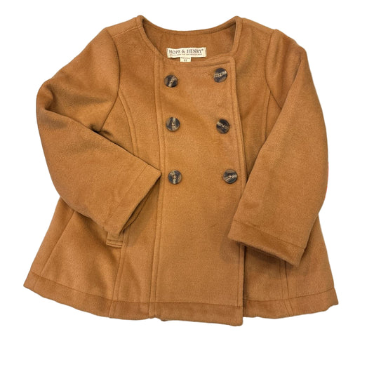 Hope & Henry (B) Brown Toddler Size 2T Dress Coat Heavy