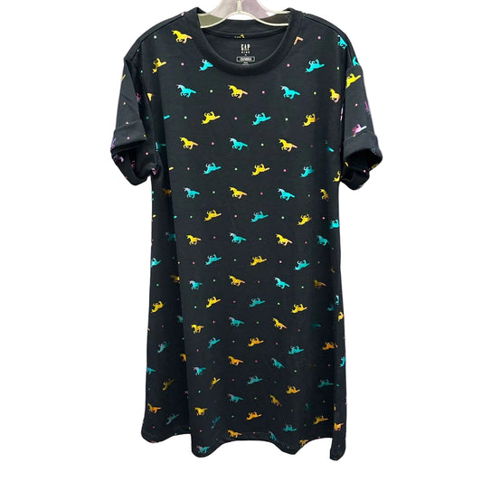 Gap Kids (B) Navy Print Youth Size 12 Unicorn Dress NWT