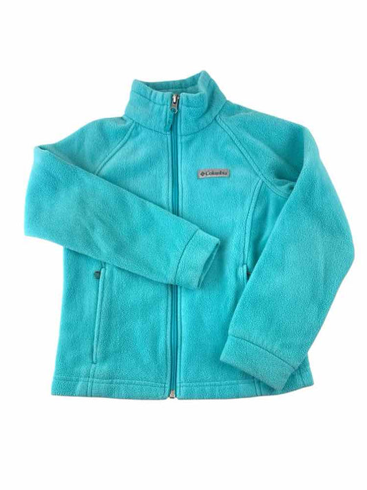Columbia - Clothing (B) Aqua Youth Size 7-8 Jacket Fleece