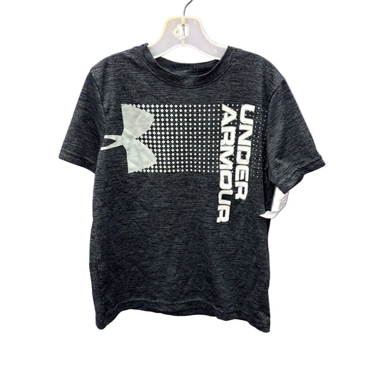 Under Armour (B) Gray Youth Size 7 Athletic Short Sleeve Top