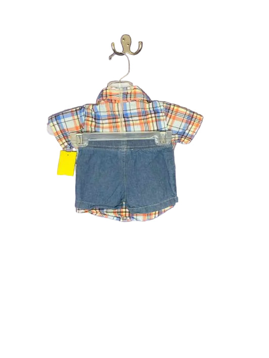 Carters (C) Plaid Infant Size 3 MO 2PC Casual