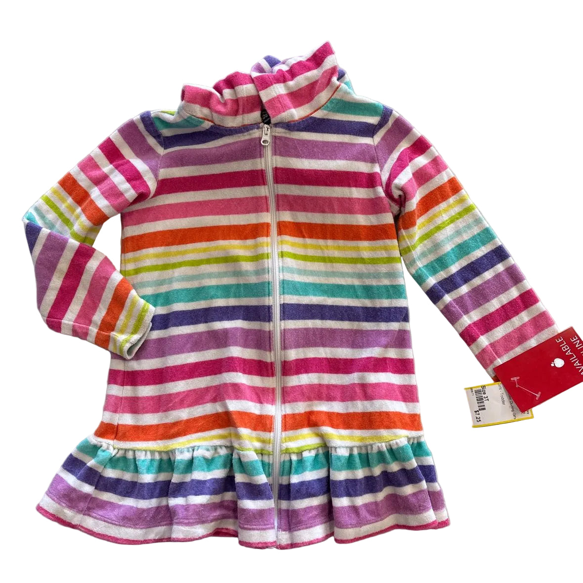 Lands End Stripe Toddler Size 3T Cover-up NEW