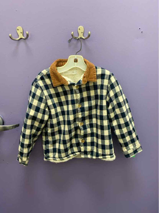 Zara (B) Checked Toddler Size 4 Fleece
