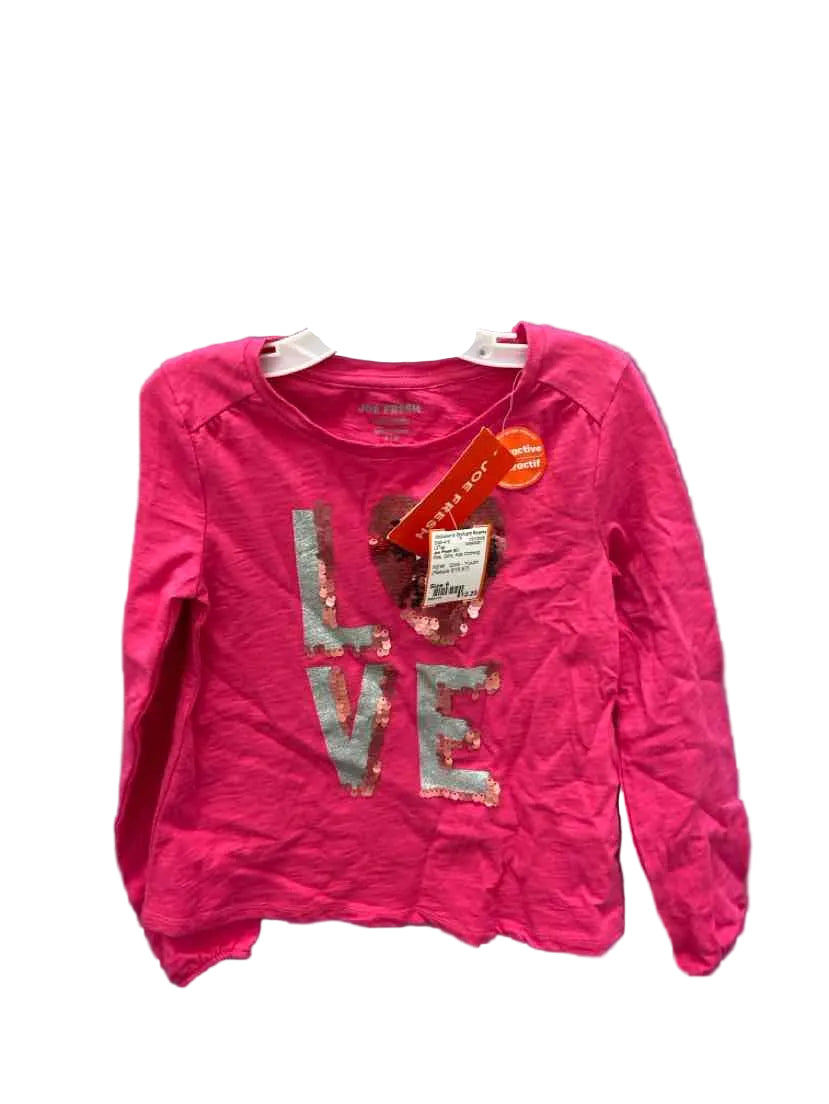 Joe Fresh (C) Pink Youth Size 6 LSTop