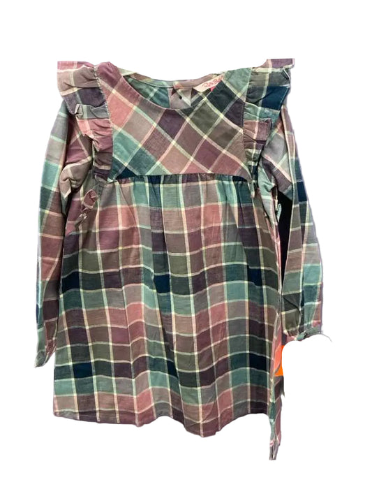 Ruffle Butts and Rugg (B) Purple Teal Youth Size 7 CasualDress