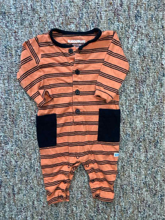 Ruffle Butts and Rugg (B) Orange Infant Size 0-3 MO 1PC Casual