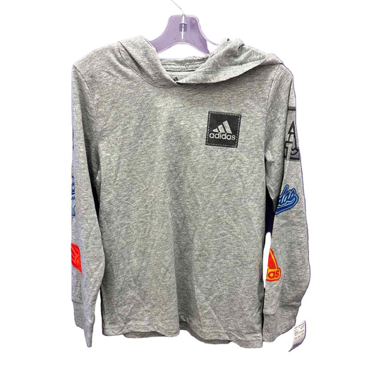 Adidas (B) Gray Youth Size 8 LSTop