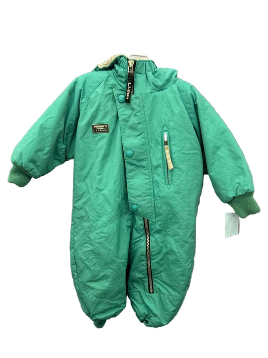 L.L. Bean (B) Green Infant Size 12 MO 1PC Snowsuit