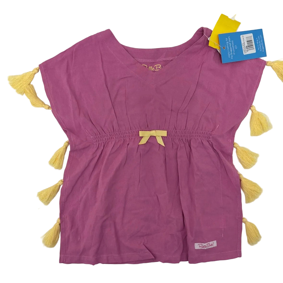 Ruffle Butts and Rugg (B) Purple Infant Size 12 MO Cover-up