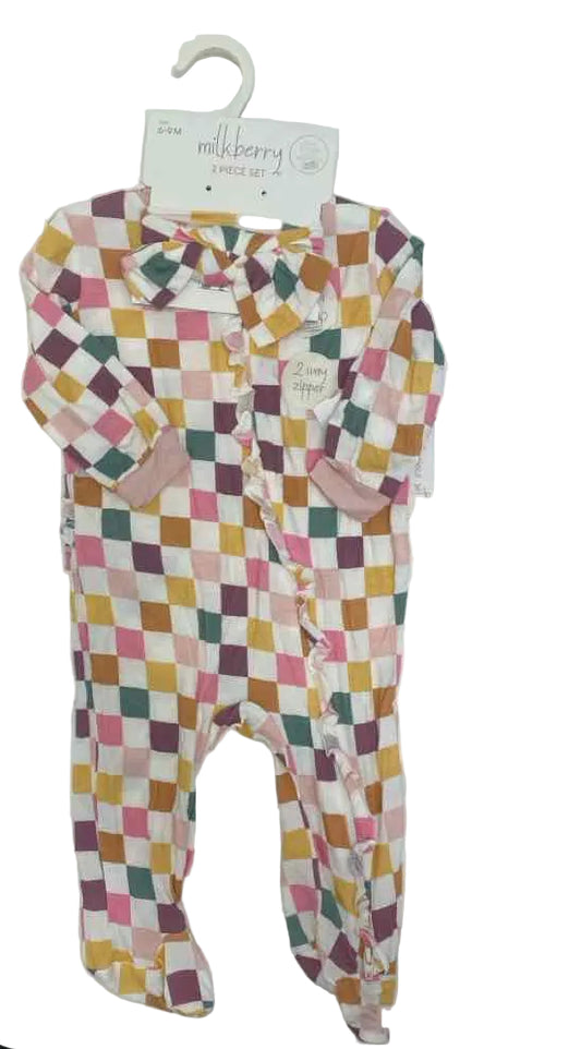 Milkberry (B) Multi-Color Infant Size 6-9 MO 2PCSleepwear