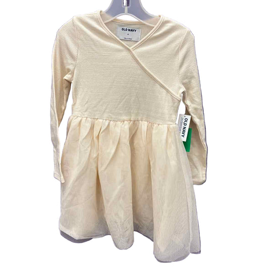 Old Navy (C) Cream Toddler Size 4T CasualDress