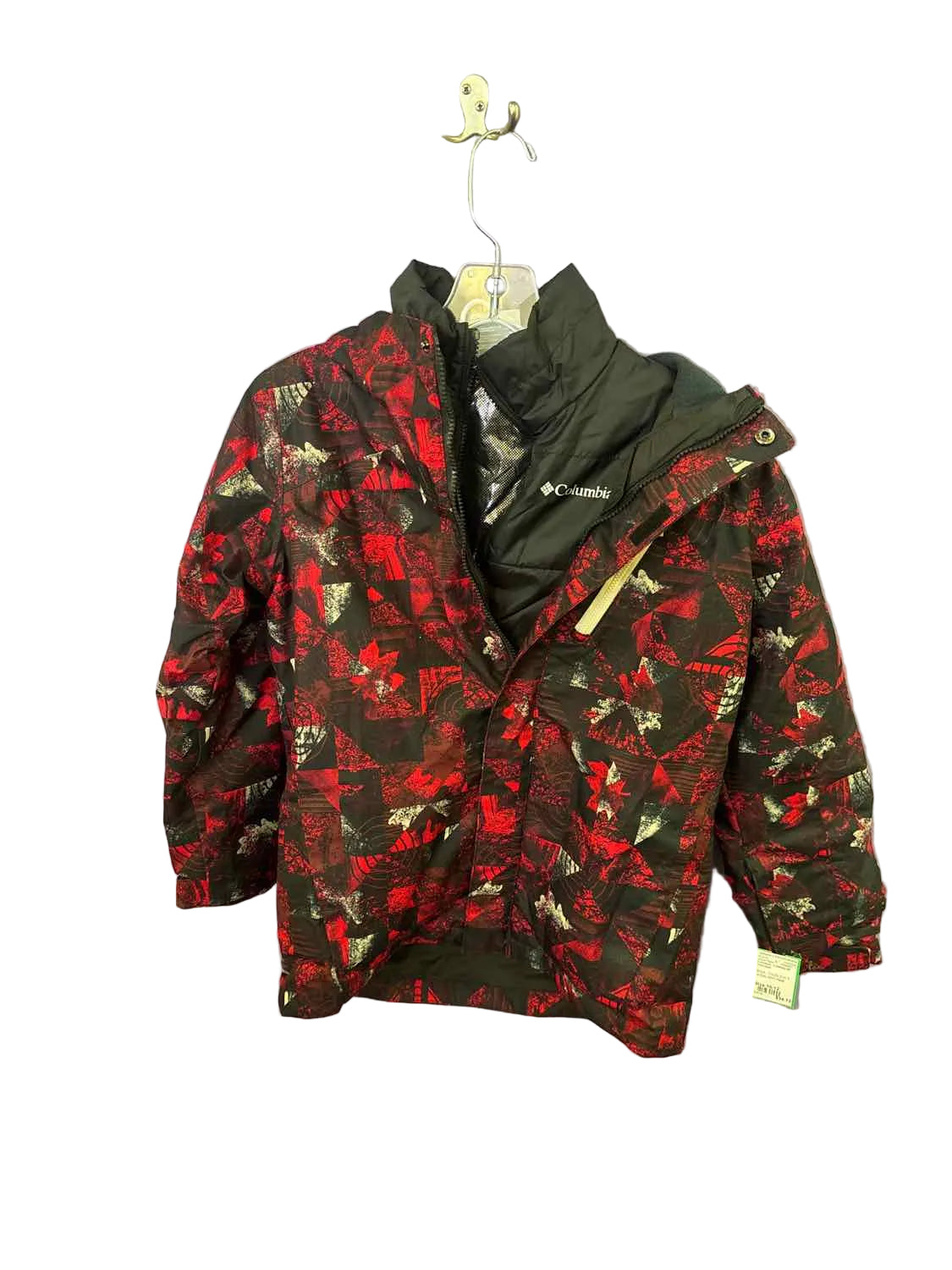 Columbia - Clothing (B) Red Black Youth Size 10-12 Jacket Heavy