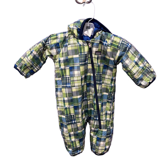 Patagonia (A) Blue Green Infant Size 3 MO 1PC Snowsuit