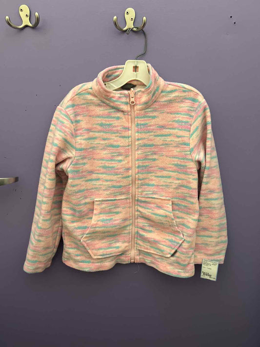Eddie Bauer (B) Pink Aqua Toddler Size 5-6 Jacket Fleece