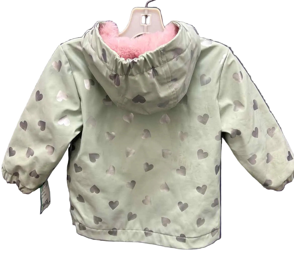 Green Print Infant Size 18 MO Rain Coat
