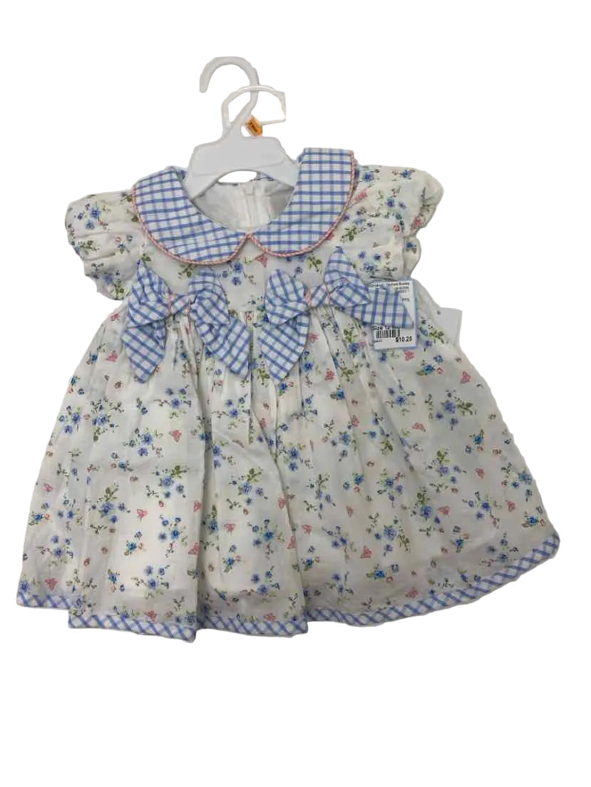 Rare Editions (B) White Print Infant Size 12 MO 2PC Dressy