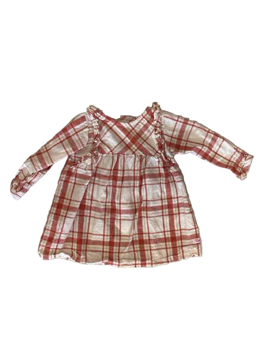 Ruffle Butts and Rugg (B) Plaid Infant Size 12 MO CasualDress