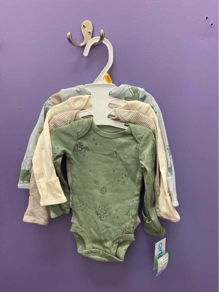 Carters (C) Blue Green Infant Size NB Best Onesie