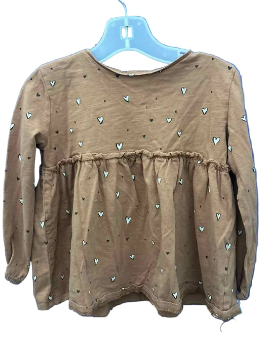 Zara (B) Brown Toddler Size 4-5 LSTop