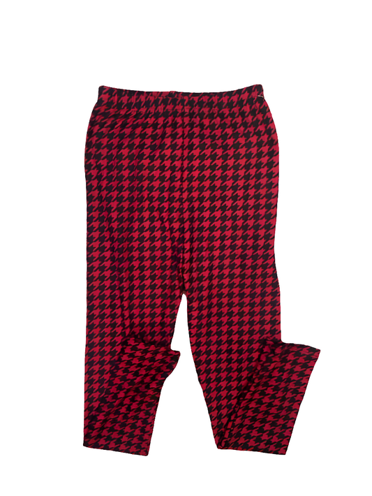 Leggings Depot Red Black Youth Size 10 BasicLeggings