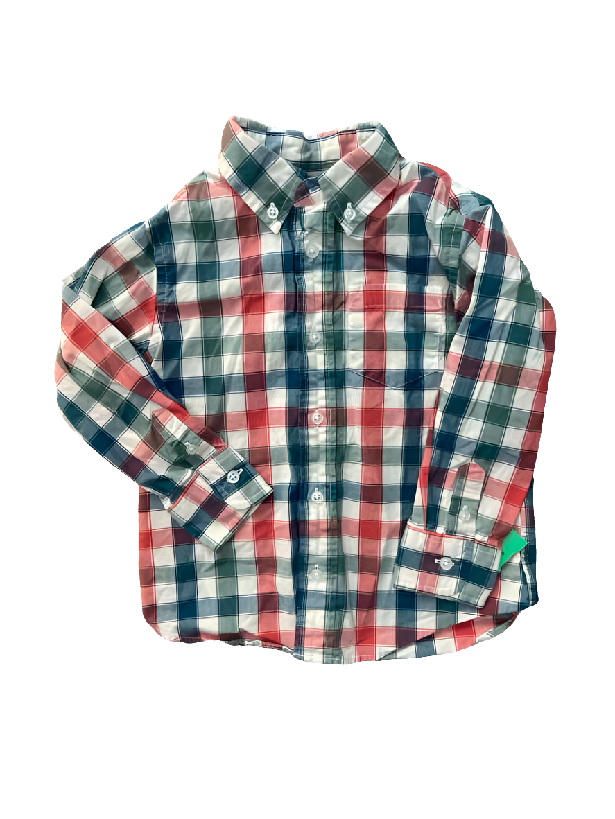 Crewcuts (B) Christmas Toddler Size 2T ButtondownLS
