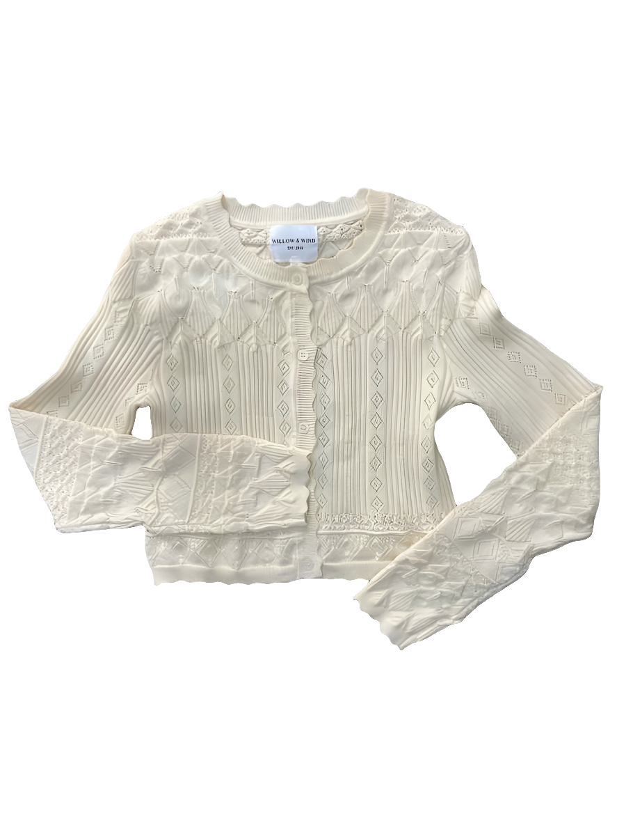 Willow & Wind Cream Youth Size 14 SweaterHeavy