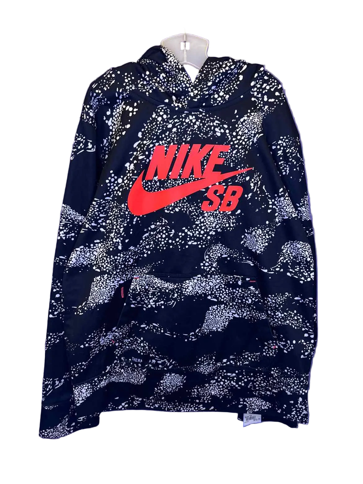 Nike (B) White Black Youth Size 12 AthleticSweatshirt