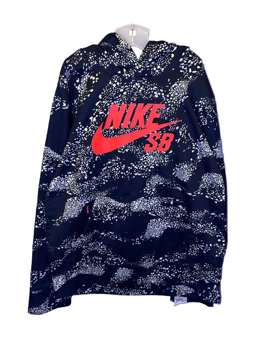 Nike (B) White Black Youth Size 12 AthleticSweatshirt