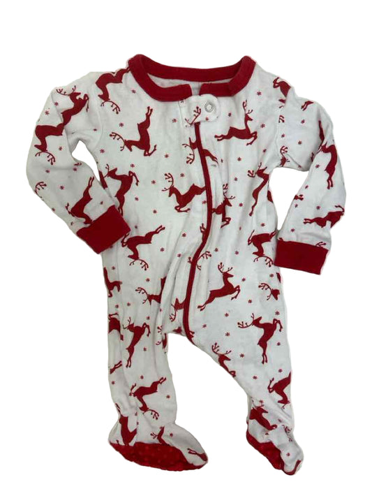 Burts Bees (C) White Print Infant Size 0-3 MO 1PCSleepwear