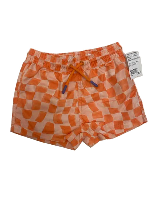 Zara (B) Orange Infant Size 12 MO SwimTrunks
