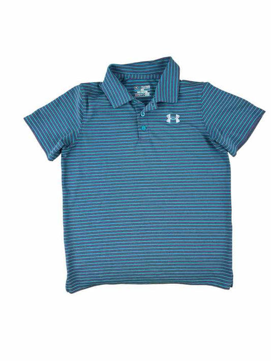 Under Armour (B) Blue Youth Size 14 AthleticPolo