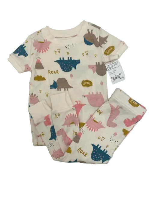 Old Navy (C) Cream Infant Size 18-24 MO 2PCSleepwear