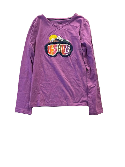 Mini Boden (A) Purple Youth Size 12 LSTop