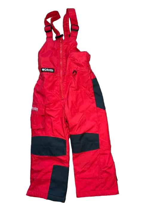 Columbia - Clothing (B) Red Toddler Size 4-5 Snow Bibs Pants