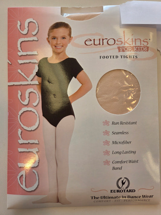 eurotard Size S/M Theatrical Pink Footed Dance Tights
