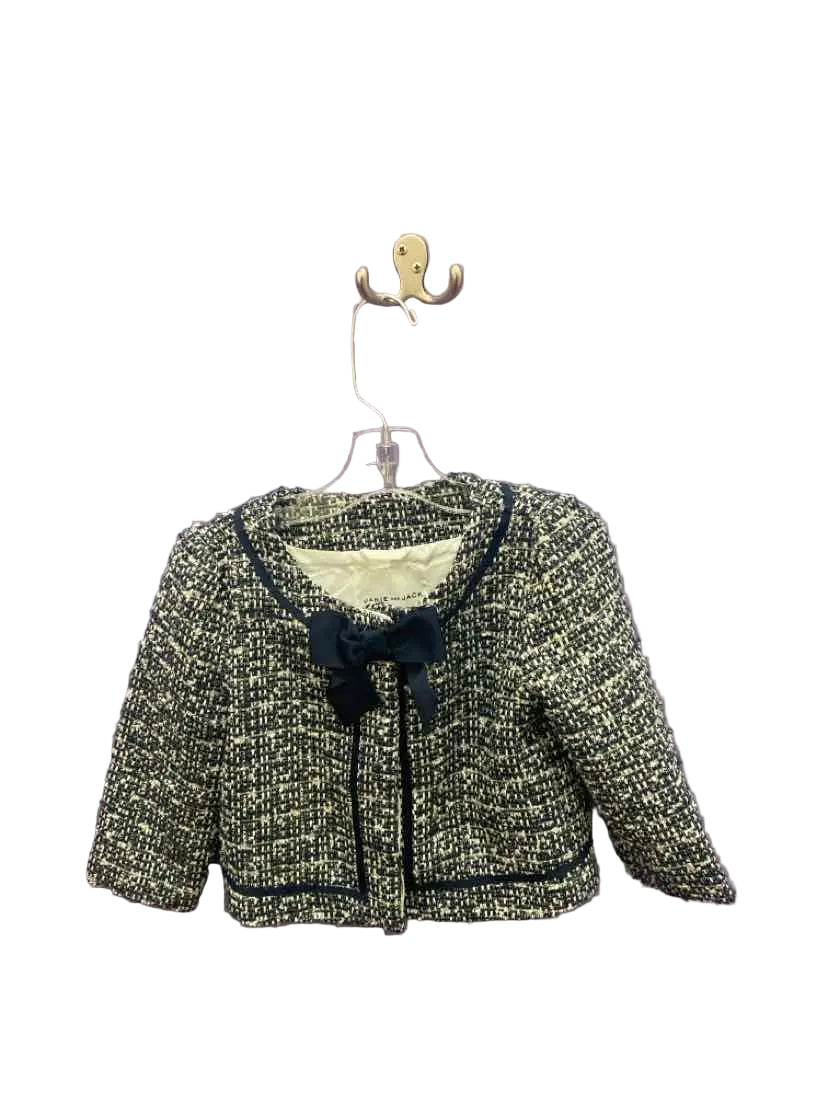 Janie and Jack (A) Navy White Toddler Size 4 Dress Coat Light