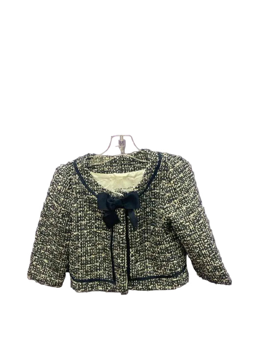 Janie and Jack (A) Navy White Toddler Size 4 Dress Coat Light