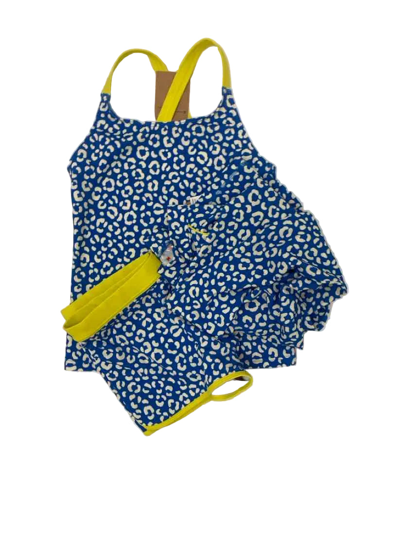 Mini Boden (A) White Blue Youth Size 10-12 3PCSwimwear